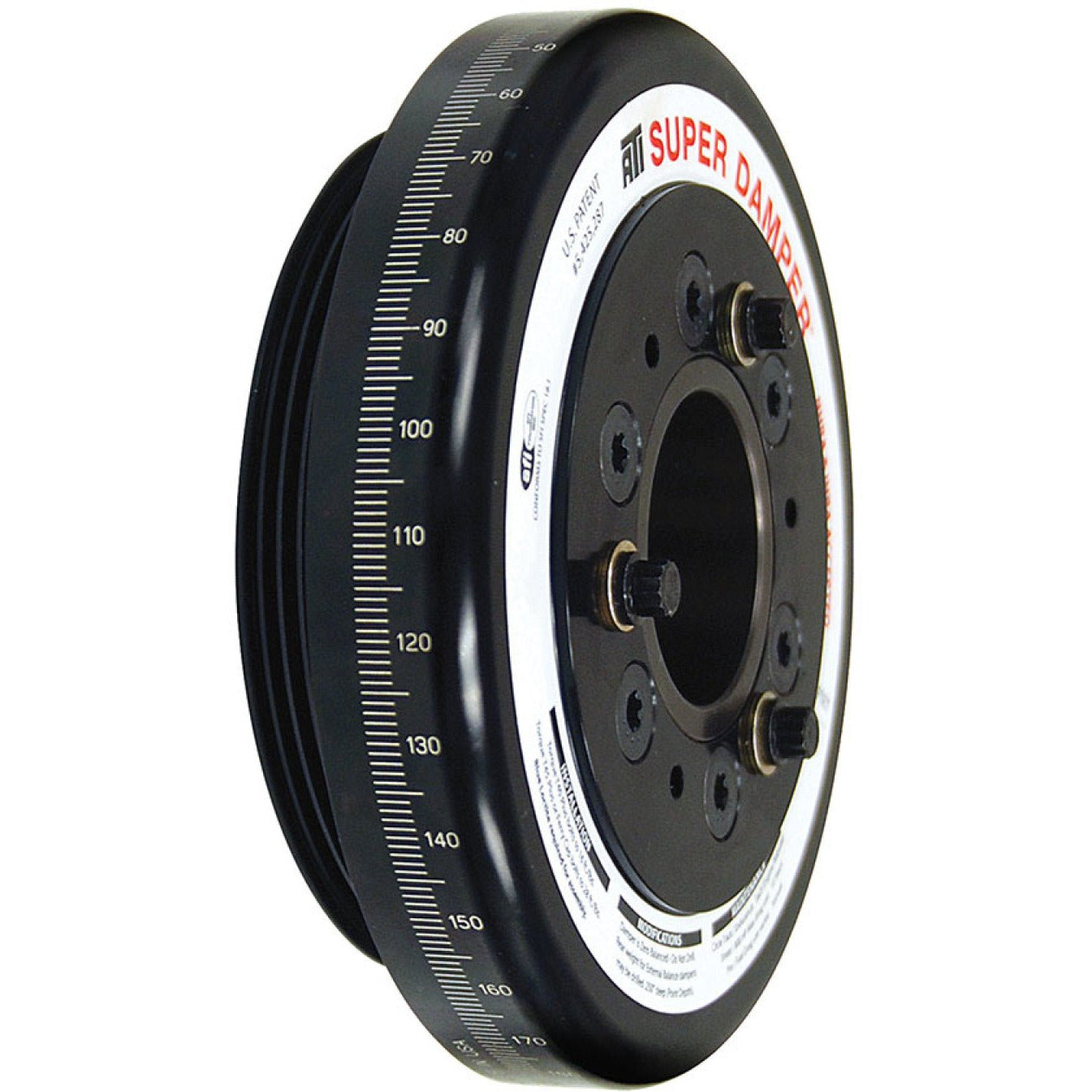 ATI Damper - 7.074in - Alum - Honda D - 4 Grv Rear Alum uminum Pulley - 10 Percent Underdrive ATI Crankshaft Dampers