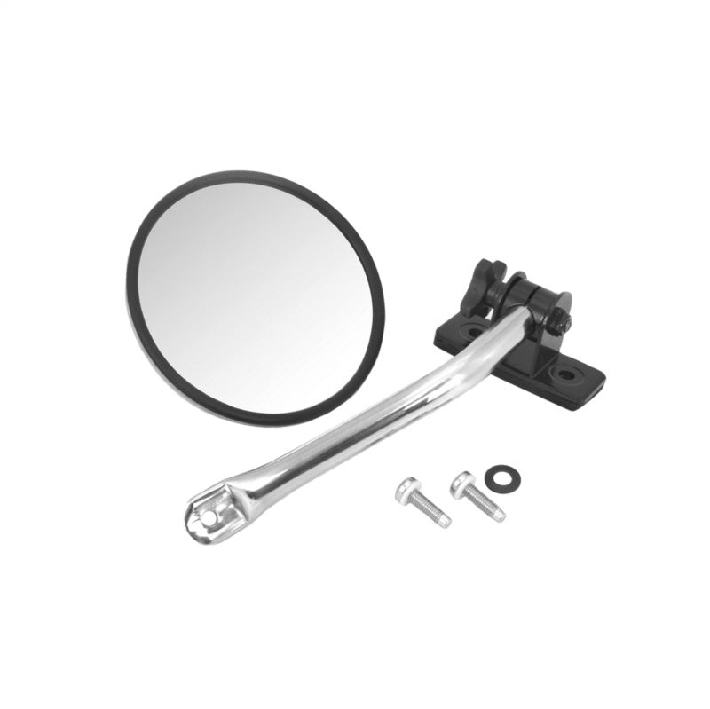 Rugged Ridge 97-18 Jeep Wrangler Stainless Steel Round Quick Release Mirror Relocation Kit Rugged Ridge Exterior Trim