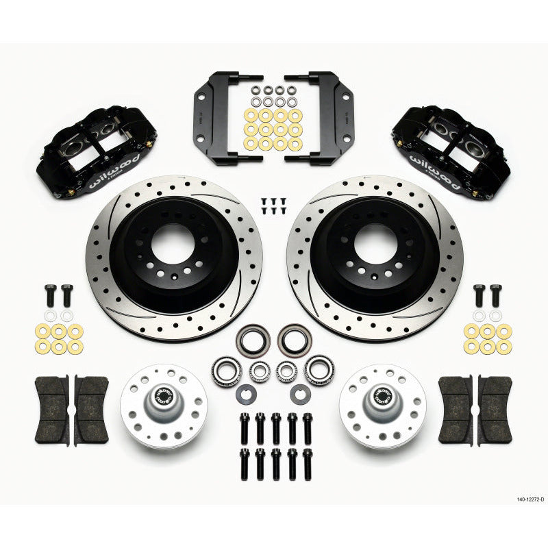 Wilwood Narrow Superlite 6R Front Hub & 1PC Rtr Kit 12.88in Dril Magnum Force Drop Spindle Wilwood Big Brake Kits