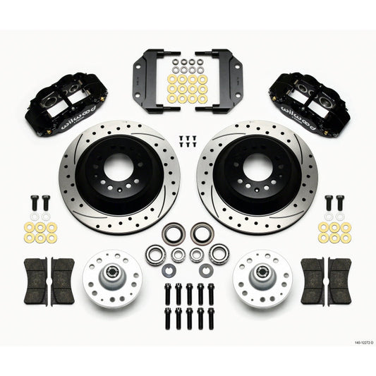 Wilwood Narrow Superlite 6R Front Hub & 1PC Rtr Kit 12.88in Dril Magnum Force Drop Spindle Wilwood Big Brake Kits