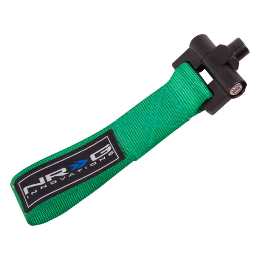 NRG Bolt-In Tow Strap Green - Scion TC 2011-2013 / Scion XB 07-12 (5000lb. Limit)