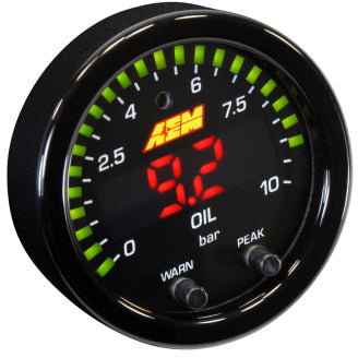 AEM X-Series 0-150 Oil Pressure Gauge Kit AEM Gauges