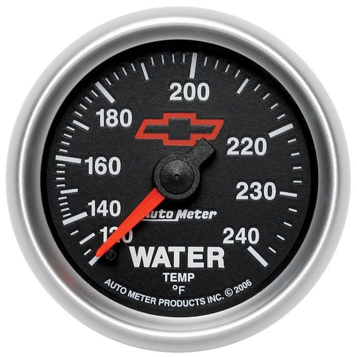 Autometer Sport-Comp II 2-1/16in 120-240 Deg Mechanical Water Temp Gauge - Bowtie Black AutoMeter Gauges