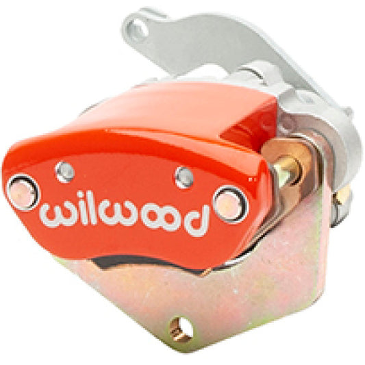 Wilwood Caliper-MC4 Mechanical-L/H - Red w/ Logo 1.19in Piston .81in Disc Wilwood Brake Calipers - Perf