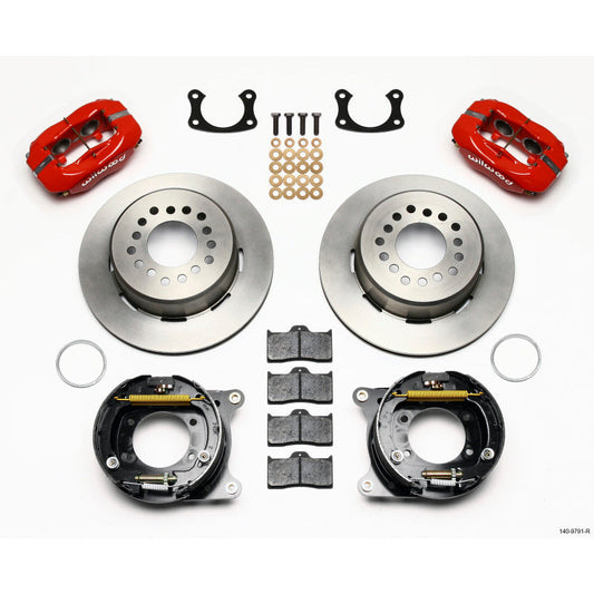 Wilwood Forged Dynalite P/S Park Brake Kit Red New Big Ford 2.50in Offset Front Caliper Mount Wilwood Big Brake Kits