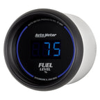 Autometer Cobalt Digital 52.4mm Black Programmable Empty-Full Range Fuel Level Gauge AutoMeter Gauges