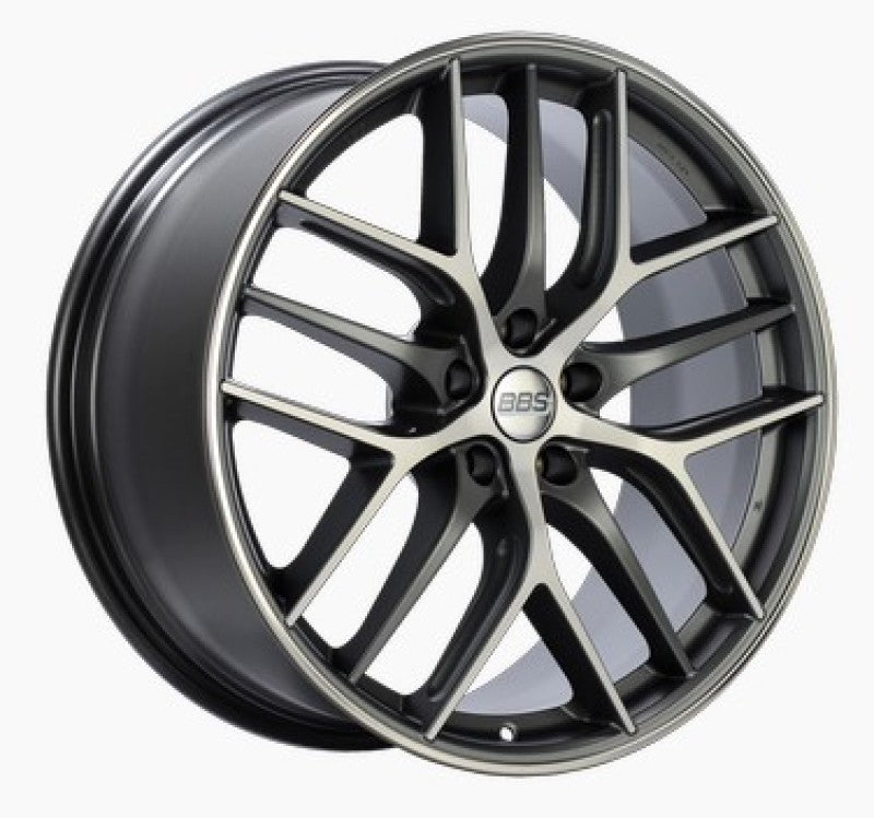 BBS CC-R 19x10 5x112 ET48 Satin Graphite Diamond Cut Polished Rim Protector Wheel -82mm PFS Required