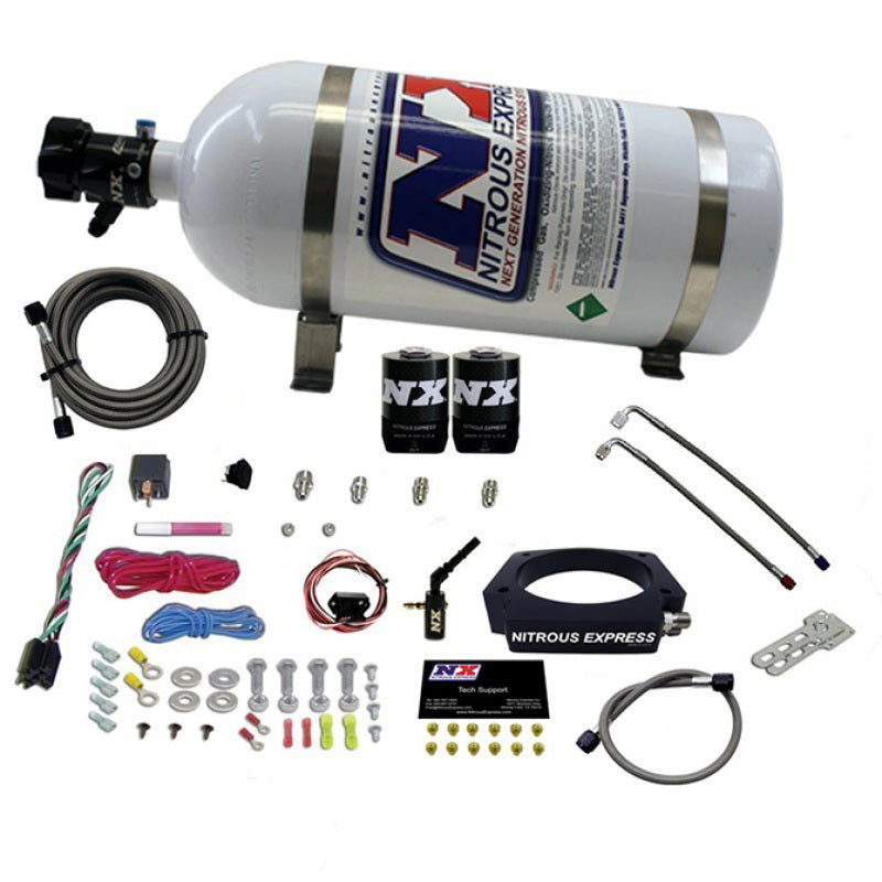 Nitrous Express 2014+ GM 6.2L Truck Nitrous Plate Kit (35-300HP) w/10lb Bottle