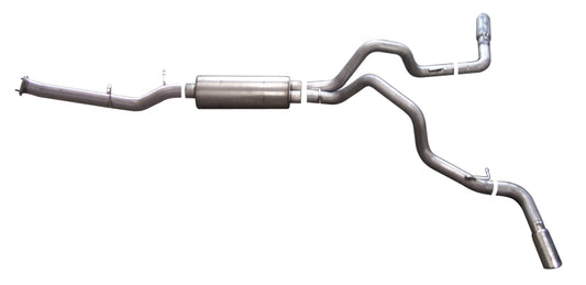 Gibson 07-10 Chevrolet Silverado 2500 HD LT 6.0L 3in Cat-Back Dual Extreme Exhaust - Stainless