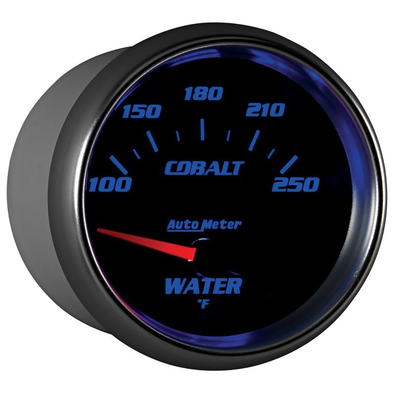 Autometer Cobalt 66mm 100-250 Degree F Electric Water Temperature Gauge AutoMeter Gauges