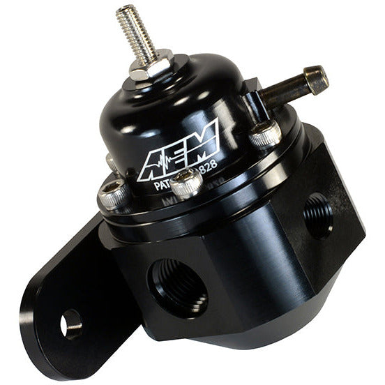 AEM Universal Black Adjustable Fuel Pressure Regulator AEM Fuel Pressure Regulators