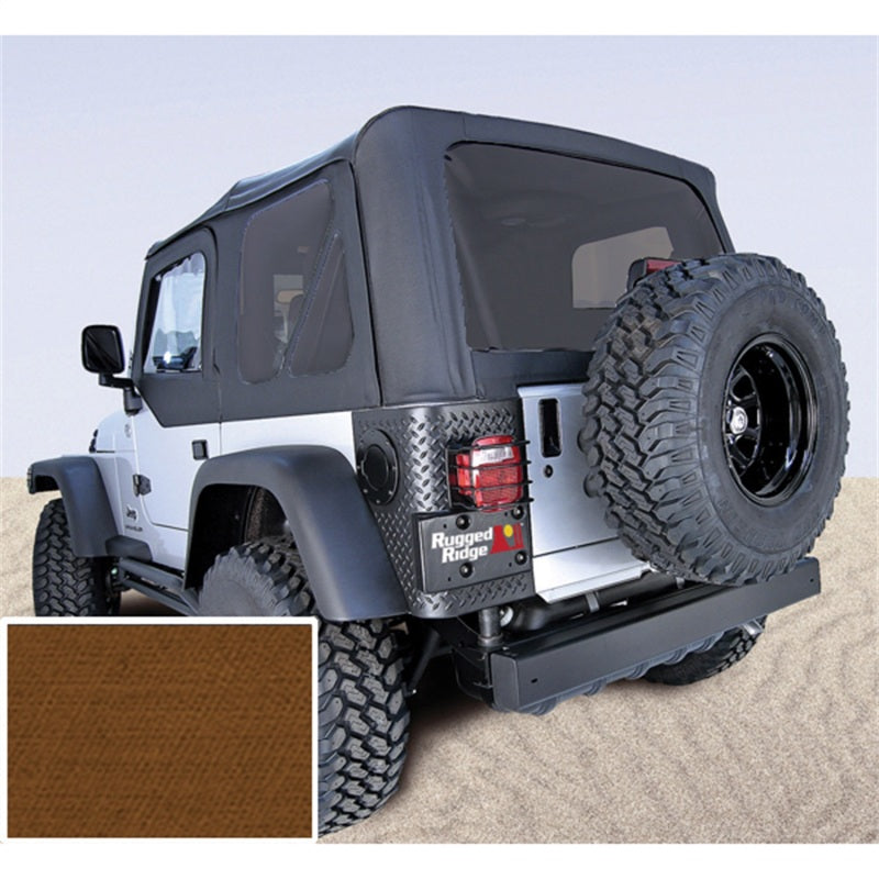 Rugged Ridge XHD S-Top Tan Tinted Windows 97-06TJ Rugged Ridge Soft Tops