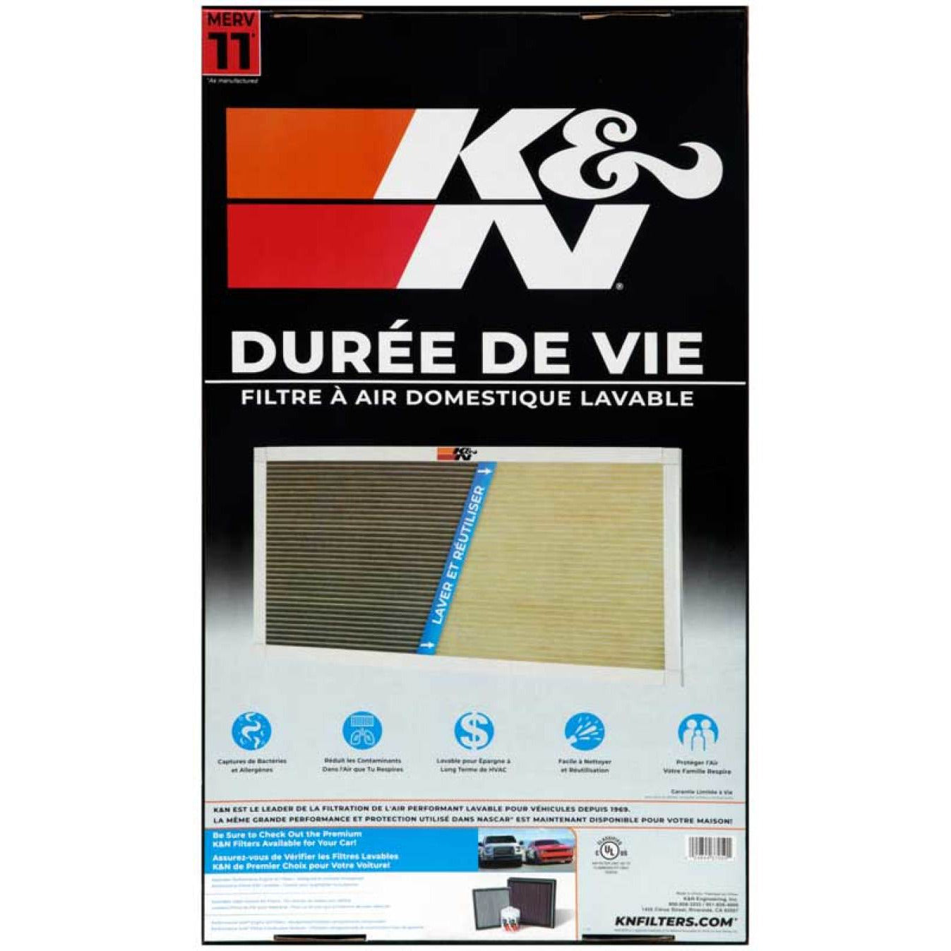 K&N HVAC Filter - 14 X 24 X 1 K&N Engineering HVAC Filters