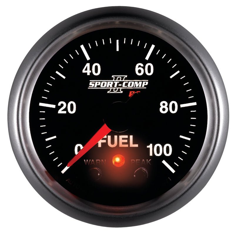 Autometer Sport-Comp II 52mm 0-100 PSI Fuel Pressure Gauge AutoMeter Gauges