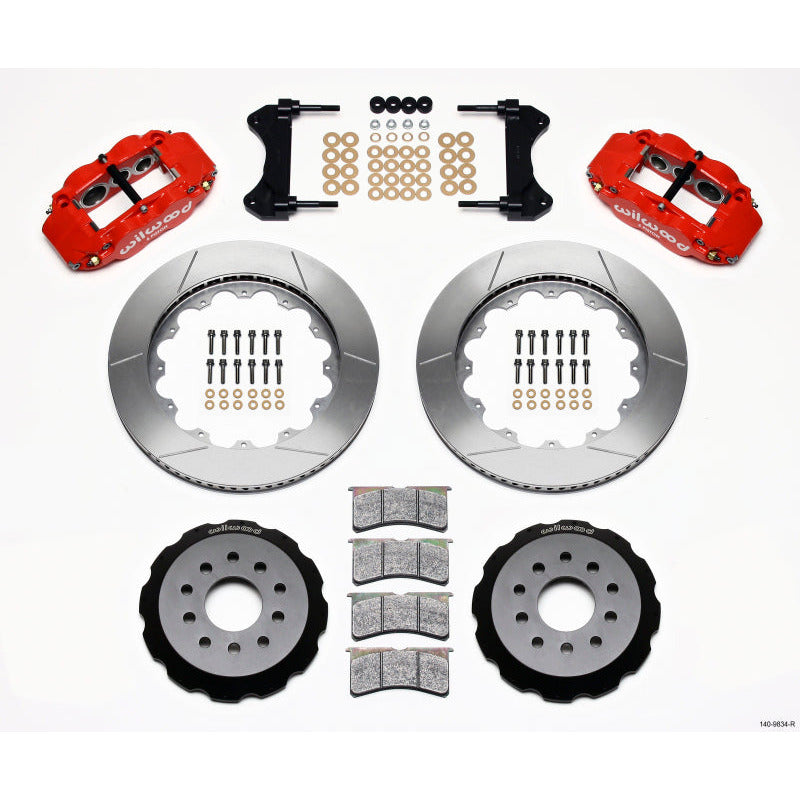 Wilwood Narrow Superlite 6R Front Hat Kit 14.00in Red 98-02 Camaro/Firebird Wilwood Big Brake Kits