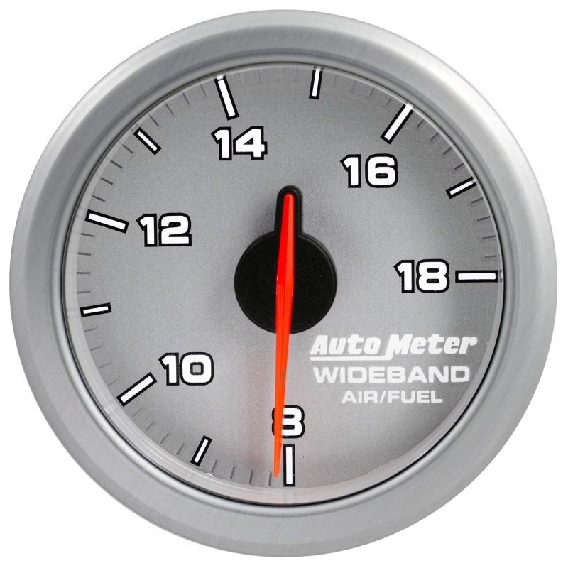 Autometer Airdrive 2-1/6in Wideband Air / Fuel Gauge 10:1-17:1 ARF Range - Silver AutoMeter Gauges