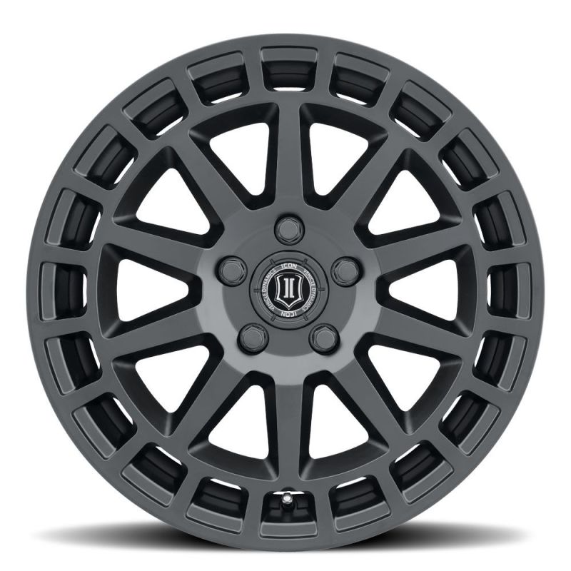 ICON Journey 17x8.5 5x108 38mm Offset 6in BS Satin Black Wheel