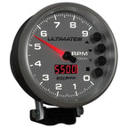 Autometer 5 inch Ultimate III Playback Tachometer 9000 RPM - Silver AutoMeter Performance Monitors