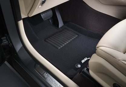 3D Maxpider 15-22 Ford Mustang Elegant 1st 2nd Row (2 Eyelets) - Floor Mat Set (Black)