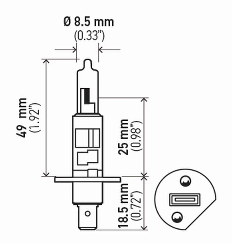 Hella Bulb H1 12V 55W P145S T25 (2)