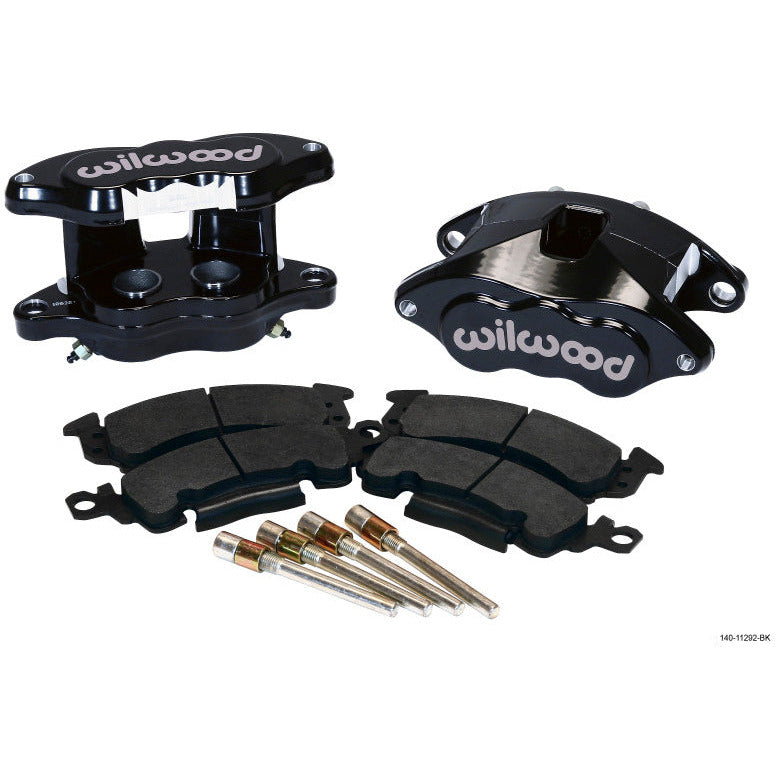 Wilwood D52 Rear Caliper Kit - Black Pwdr 1.25 / 1.25in Piston 1.28in Rotor Wilwood Big Brake Kits