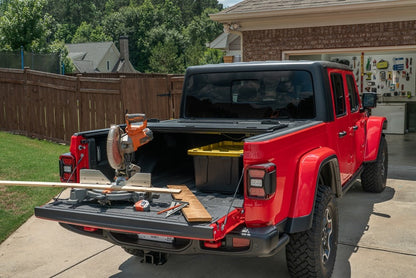 Rugged Ridge Armis Hard Folding With LINE-X Bed Cover 2020 JT Rugged Ridge Tonneau Covers - Hard Fold