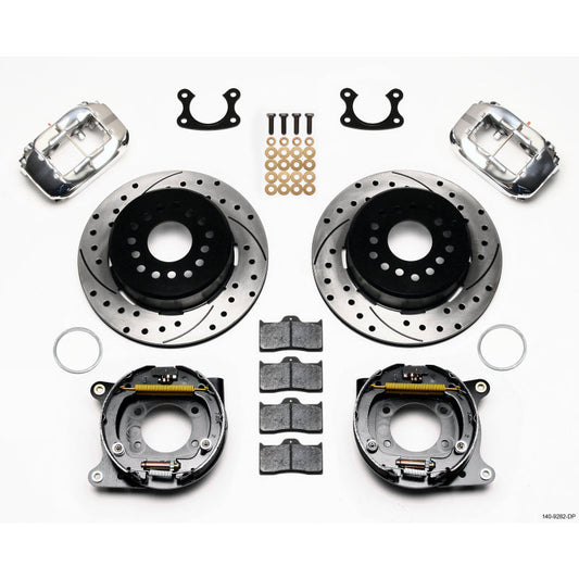 Wilwood Forged Dynalite P/S Park Brake Kit Drill-Polish Small Ford 2.50in Offset Wilwood Big Brake Kits