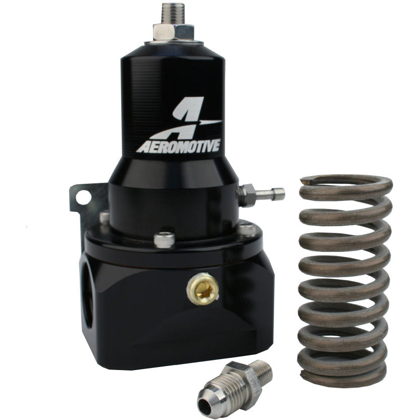 Aeromotive Regulator - 30-120 PSI - .500 Valve - 2x AN-10 Inlets / AN-10 Bypass Aeromotive Fuel Pressure Regulators