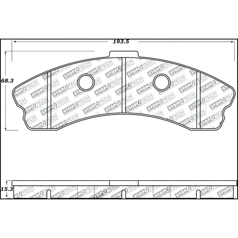 StopTech Performance 06-09 Chevrolet Corvette Z06 Front Brake Pads Stoptech Brake Pads - Performance