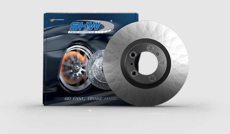 SHW 01-06 BMW M3 3.2L Rear Smooth Monobloc Brake Rotor SHW Performance Brake Rotors - OE