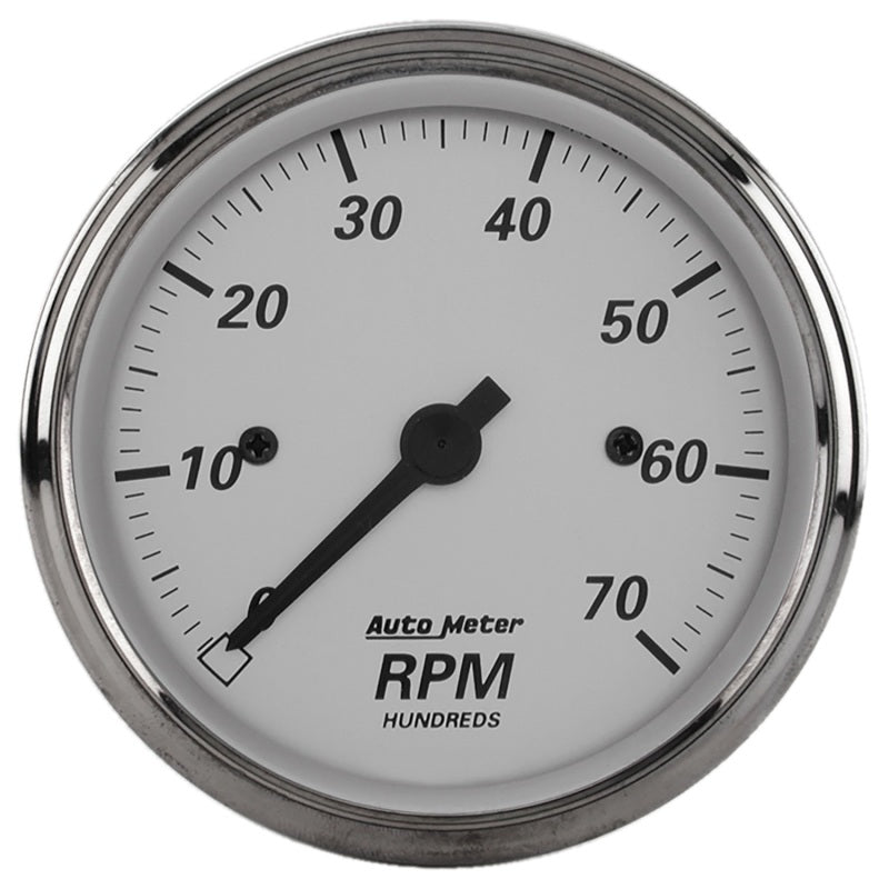 AutoMeter Gauge Tachometer 3-1/8in. 7K RPM In-Dash American Platinum AutoMeter Gauges