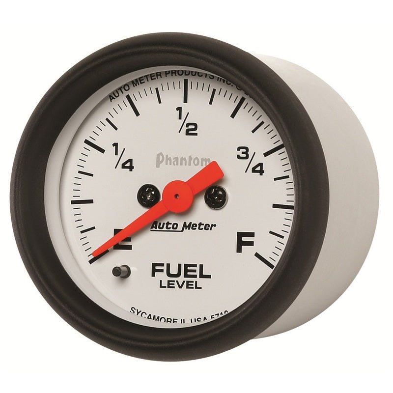 Autometer Phantom 52mm Full Sweep Electronic Fuel Level Programmable Empty-Full Range AutoMeter Gauges