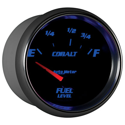 AutoMeter Gauge Fuel Level 2-5/8in. 73 Ohm(e) to 10 Ohm(f) Elec Cobalt AutoMeter Gauges