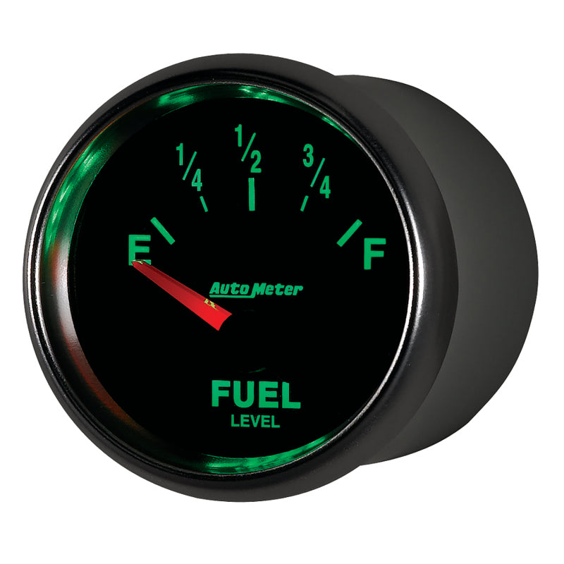 AutoMeter Gauge Fuel Level 2-1/16in. 240 Ohm(e) to 33 Ohm(f) Elec Gs AutoMeter Gauges