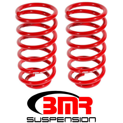 BMR 79-04 Fox Mustang Rear Lowering Springs - Red BMR Suspension Lowering Springs