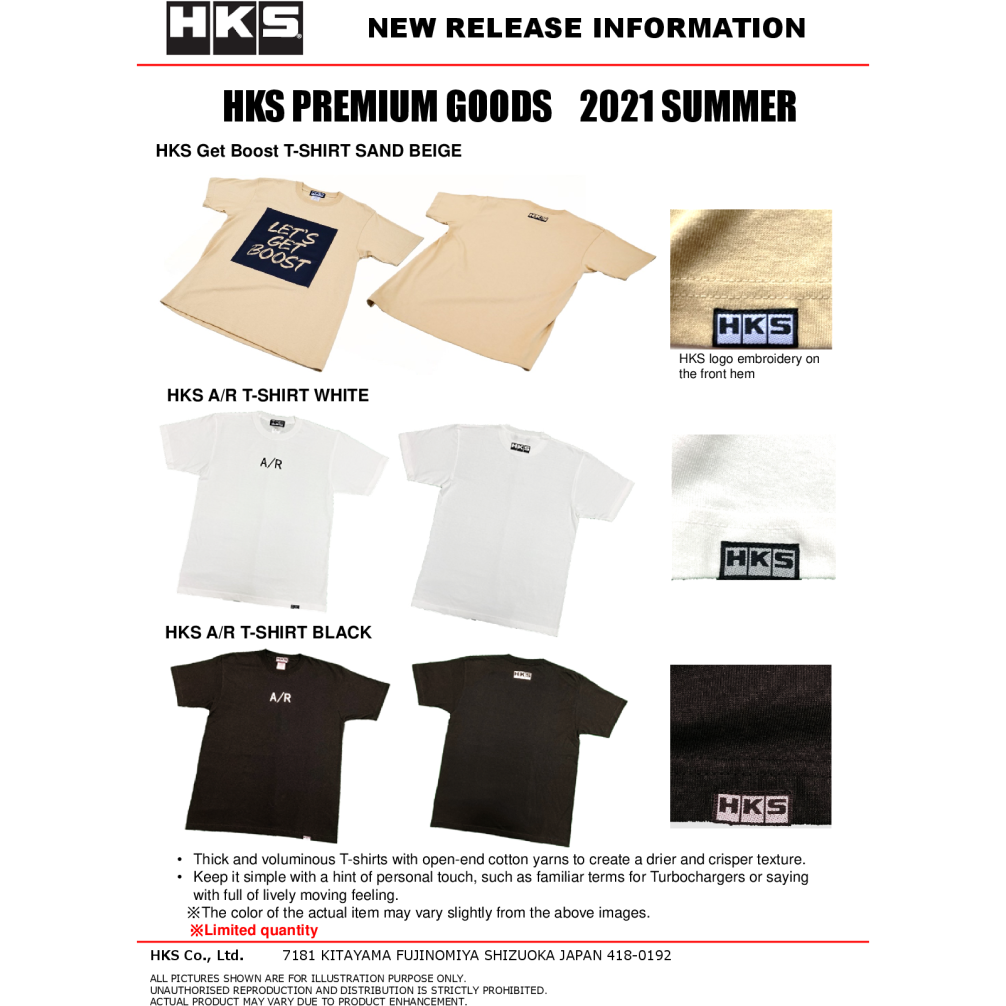 HKS A/R T-SHIRT M/WHITE HKS Apparel