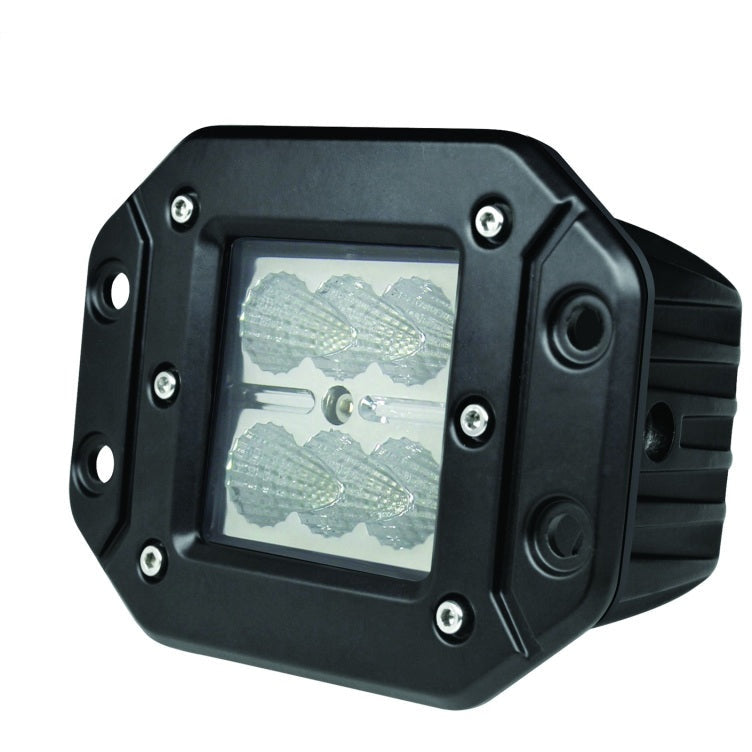 Hella Value Fit Flush Mount 3in 18W Cube Flood Beam LED Light Hella Light Bars & Cubes