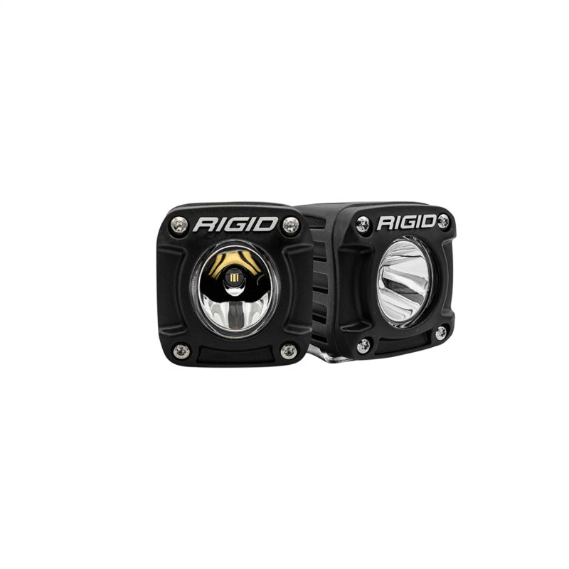 Rigid Industries Revolve Pod w/Amber Trim Ring - Pair