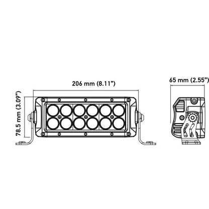 Hella Value Fit Kit 8in Light Bars - 8x Converter - Cube Lights x 2 - Rocker Lights x 4 Hella Light Bars & Cubes