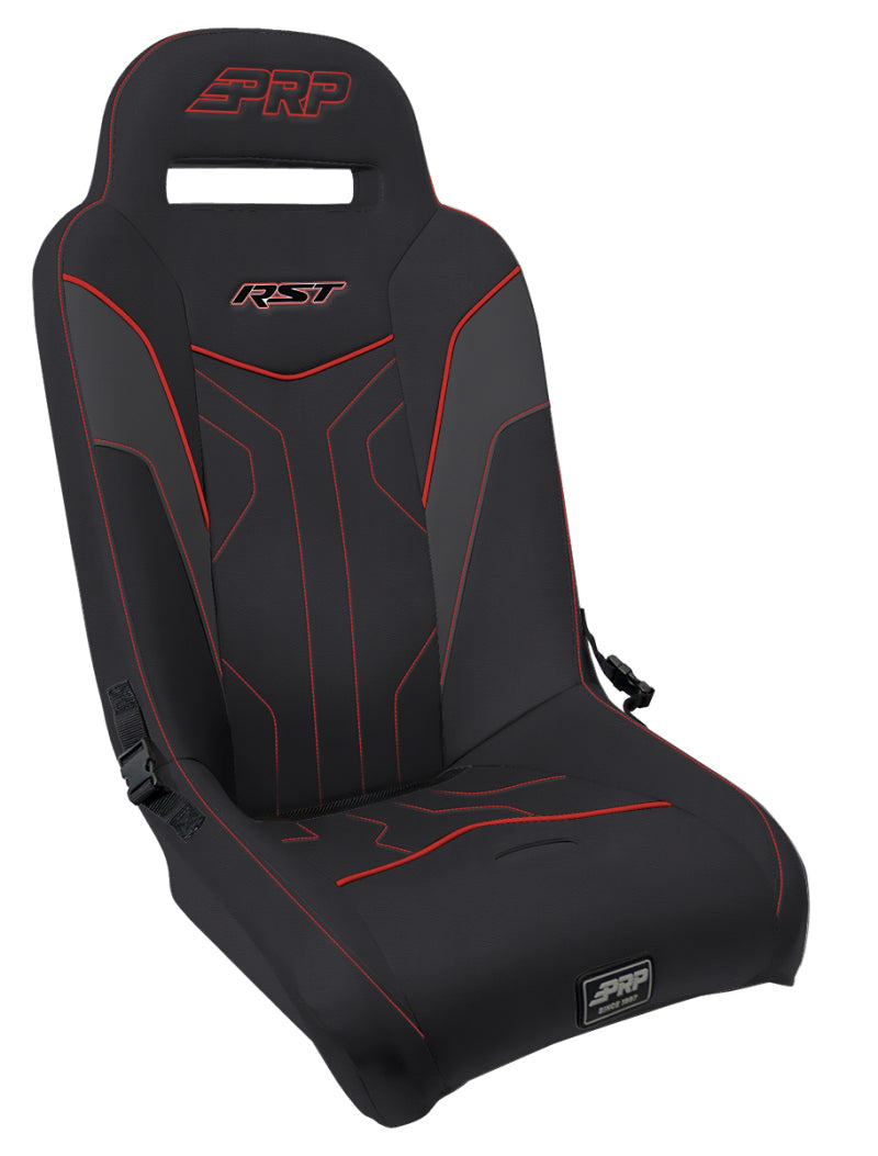 PRP Polaris RZR PRO XP/PRO R/Turbo R RST Suspension Seat- Black/Red