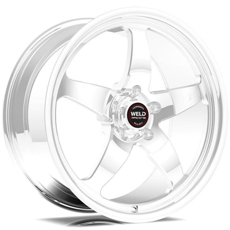 Weld S71 17x10 / 5x5 BP / 7.2in. BS Polished Wheel (High Pad) - Polished Single-Beadlock Weld Wheels - Forged