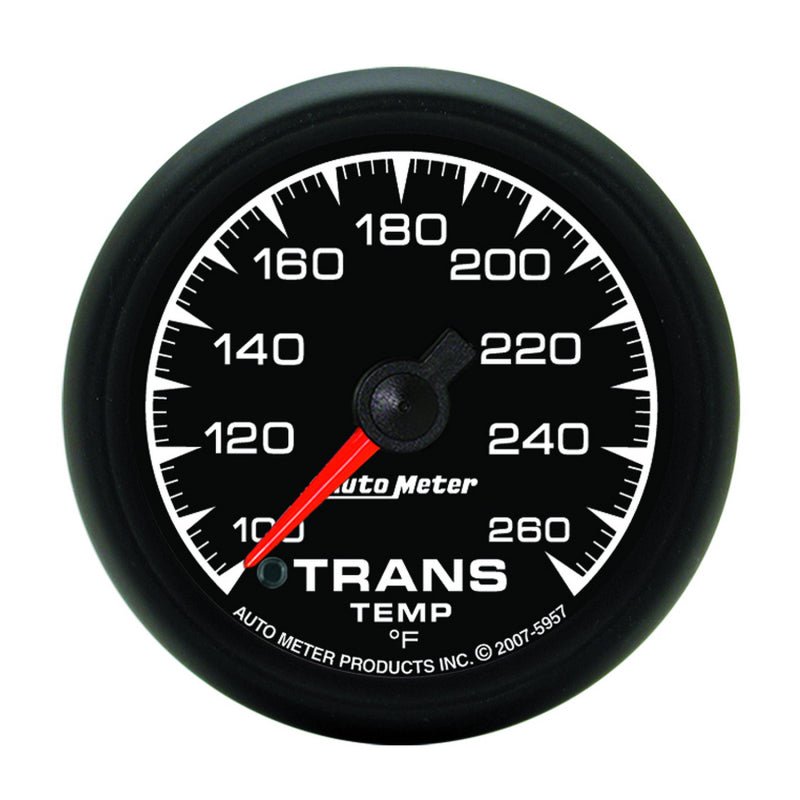 Autometer ES 52.4mm Full Sweep Electronic 100-260 Degree F Transmission Temprature Gauge AutoMeter Gauges