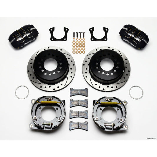 Wilwood Dynapro Low-Profile 11.00in P-Brake Kit Drilled 58-64 Olds/Pontiac Ends 2.81in Offset Wilwood Big Brake Kits