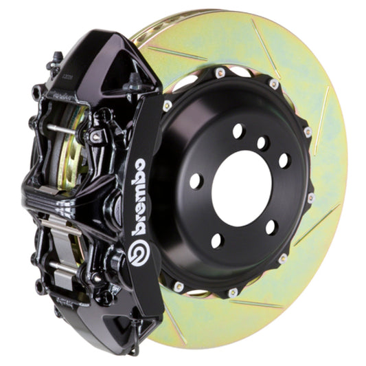 Brembo 06-12 325i Excl xDrive Fr GT BBK 6Pis Cast 355x32 2pc Rotor Slotted Type1-Black