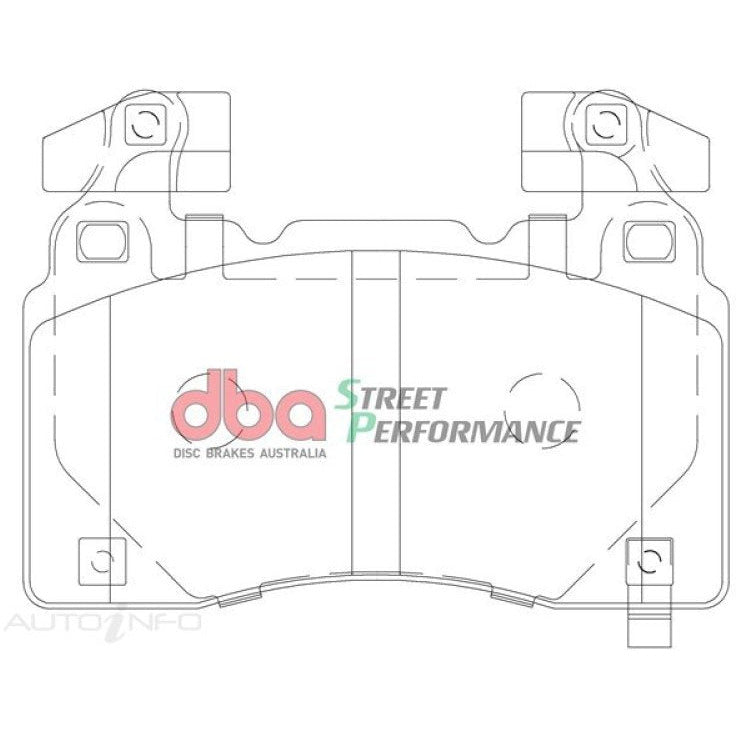 DBA 13-17 Holden VE/VF SSV Brembo (Rectangle Weight) Front SP Performance Brake Pads DBA Brake Pads - Performance