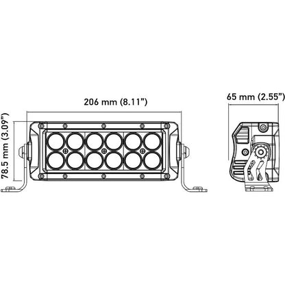 Hella Value Fit Kit 8in Light Bars - 8x Converter - Cube Lights x 2 - Rocker Lights x 4 Hella Light Bars & Cubes