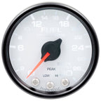 Autometer Spek-Pro Gauge Fuel Press 2 1/16in 30psi Stepper Motor W/Peak & Warn Wht/Blk AutoMeter Gauges