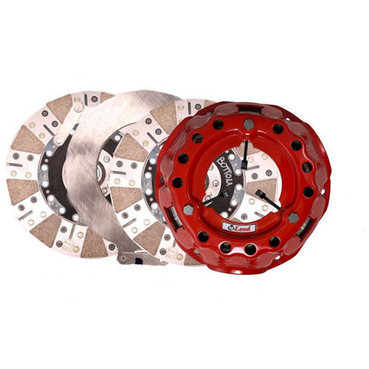 McLeod SFT LS Engine - 6 Bolt Crank - 1-1/8in x 26 Spline - Aluminum 164T Flywheel Twin Clutch Kit McLeod Racing Clutch Kits - Multi