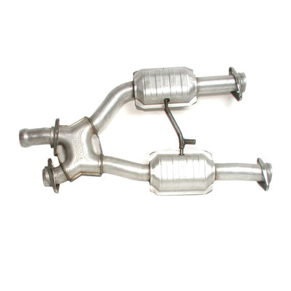 BBK 96-04 Mustang 4.6 GT / Cobra Short Mid X Pipe w Catalytic Converters 2-1/2 For Long Tube Headers