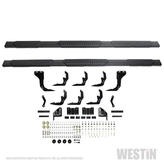 Westin 2019 Chevrolet Silverado/Sierra 1500 Crew Cab (6.5ft) R5 Modular Nerf Step Bars - Black
